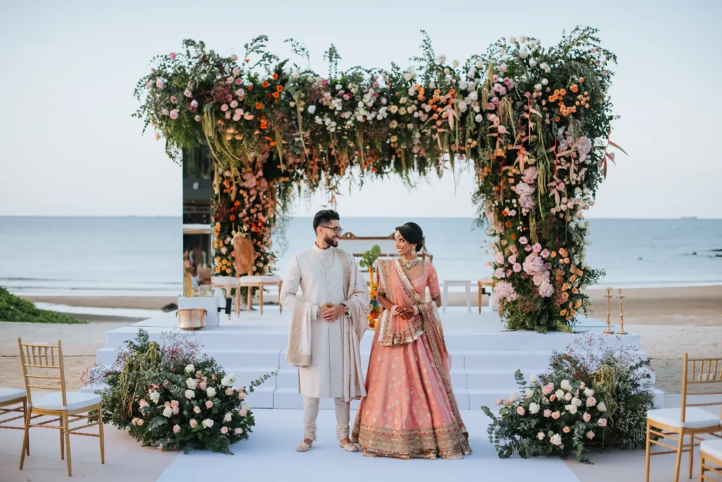 Indian beach wedding