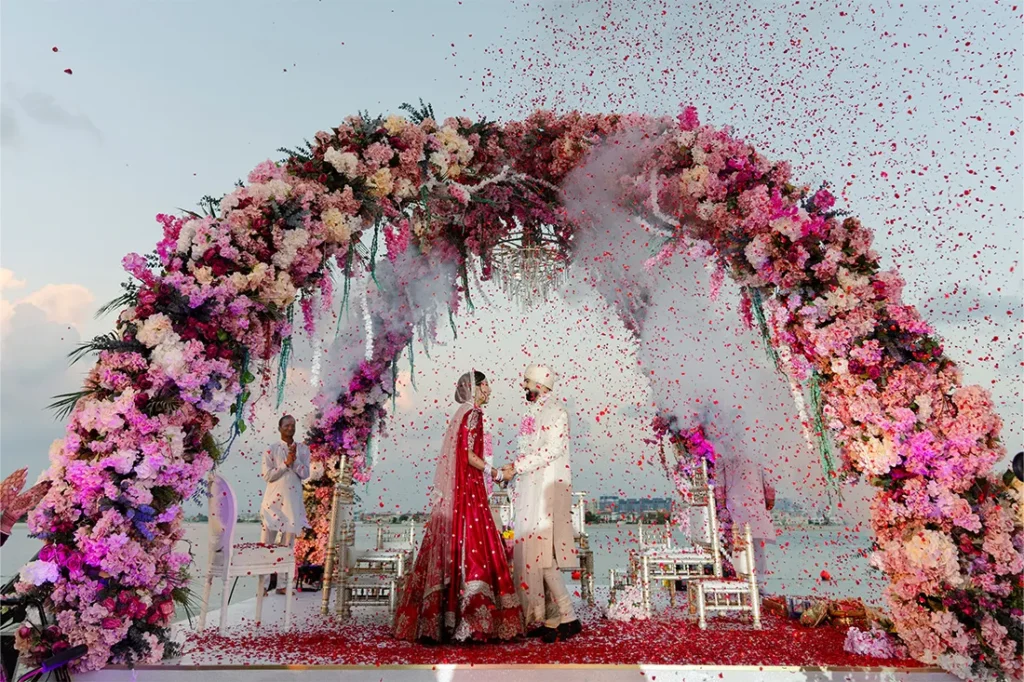 Indian beach wedding