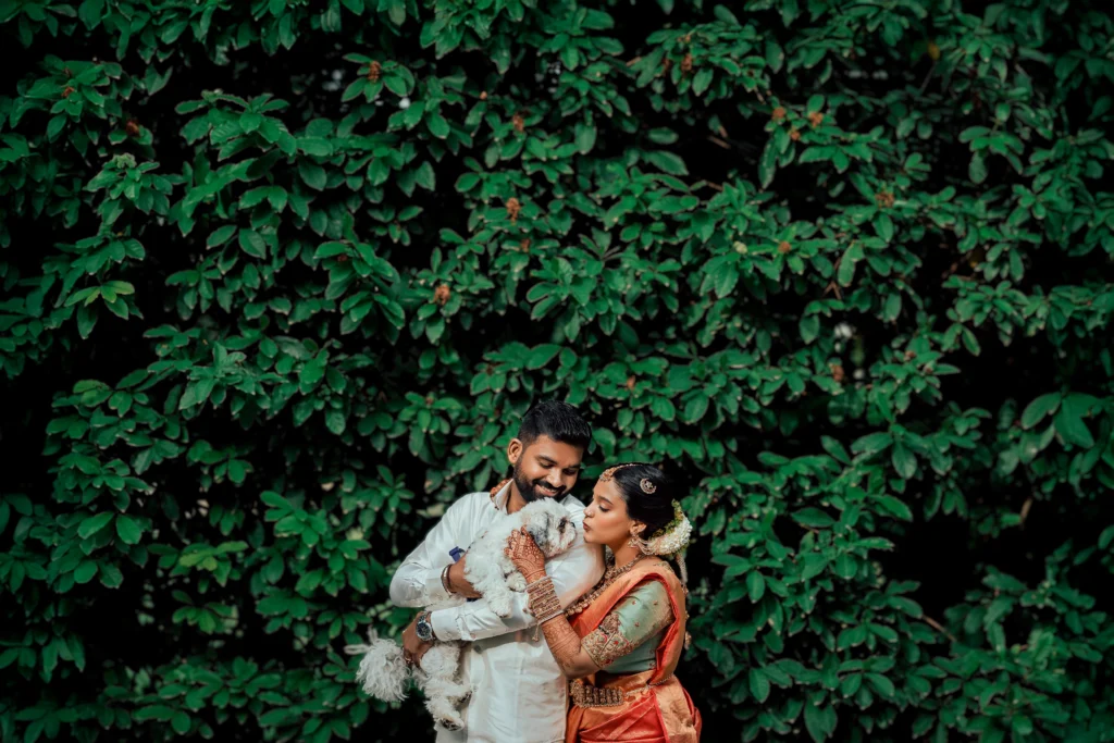 wedding photography with dog